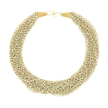 Multistrand Gold and Seed Pearl
