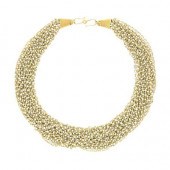 Multistrand Gold and Seed Pear