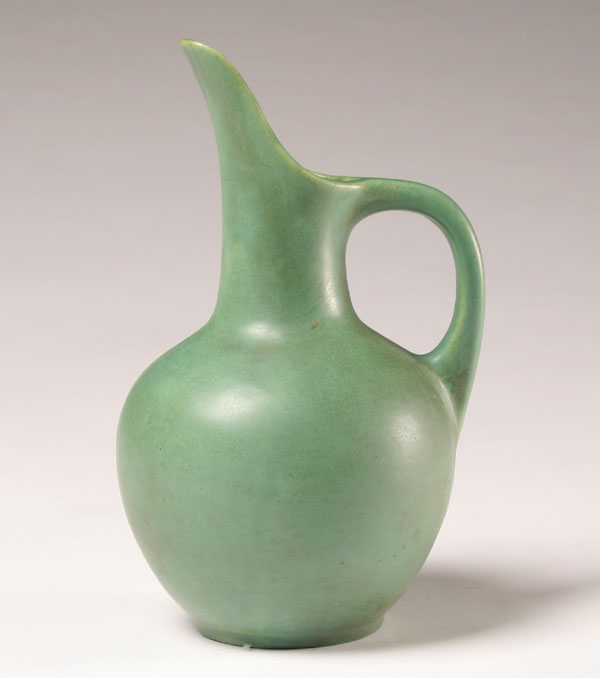 Muncie art pottery ewer; matte