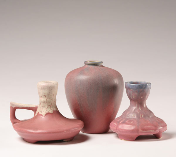Muncie Art Pottery; Matte blue