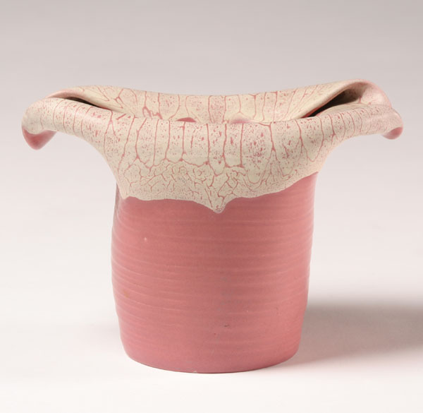 Muncie art pottery vase; Rans and