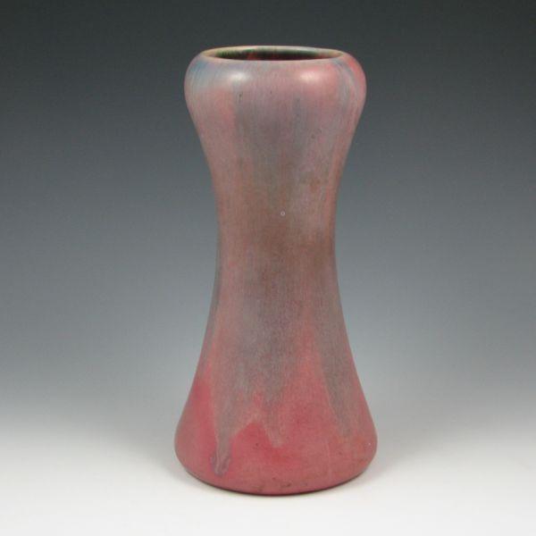 Muncie corset vase in Matte Blue