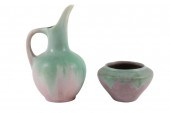 MUNCIE EWER & VASE, 10” T X5”