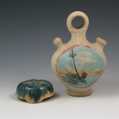 Muncie Peachskin flower frog (