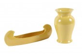 MUNCIE POTTERY CANOE & VASEMun