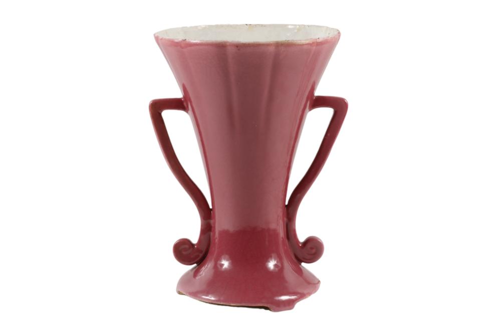 MUNCIE POTTERY RADIO LAMP, 12” T