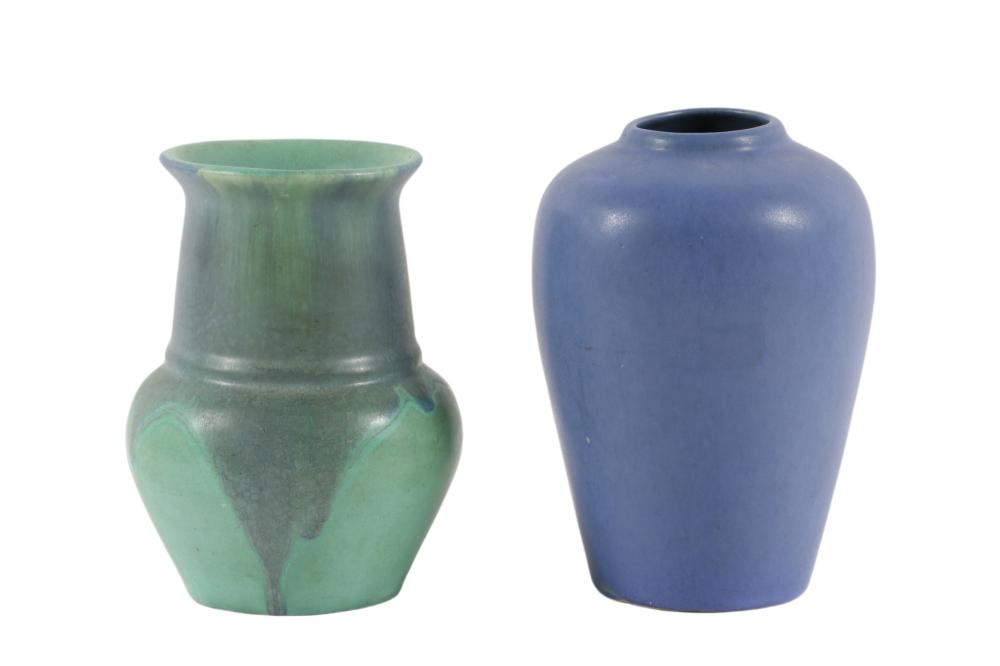 MUNCIE POTTERY VASE, 6” T X 4” D;