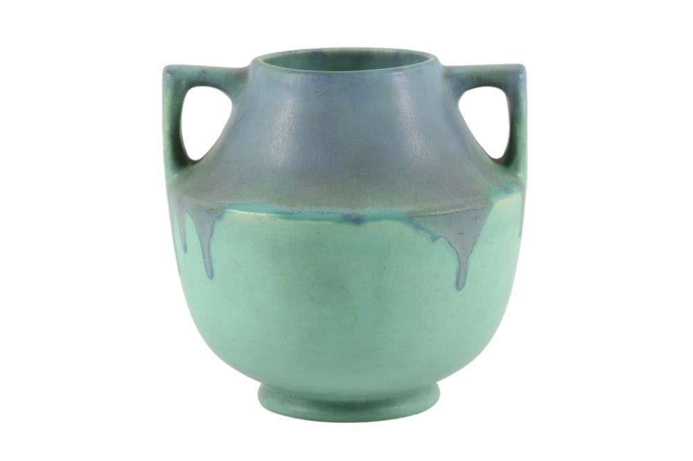 MUNCIE POTTERY VASE, 7 1/2” T X 7