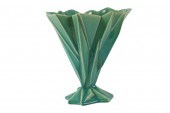 MUNCIE RUBA ROMBIC FAN VASE, 8