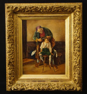 MUNICH SCHOOL 19TH C. OIL ON C
