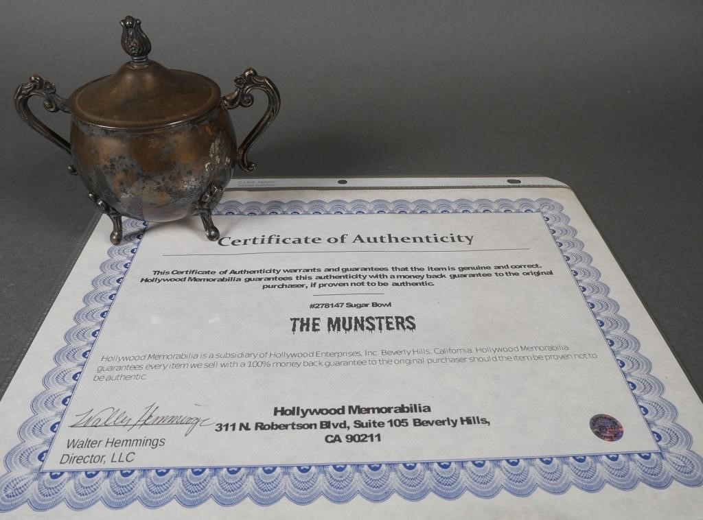 MUNSTERS PROP SUGAR BOWL SCREEN