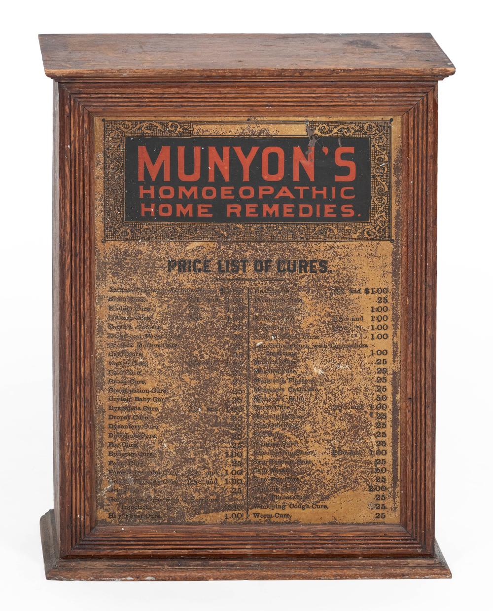 MUNYON’S HOMEOPATHIC REMEDIES
