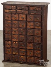 MUNYONS OAK APOTHECARY CABINET