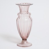 Murano Amethyst Glass Vase, po