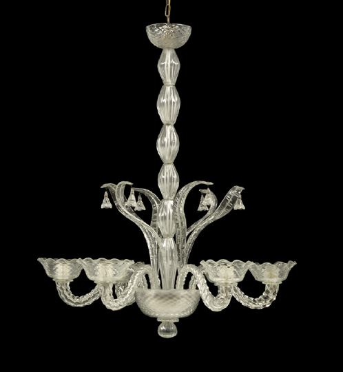 Murano Art Deco Cannele and