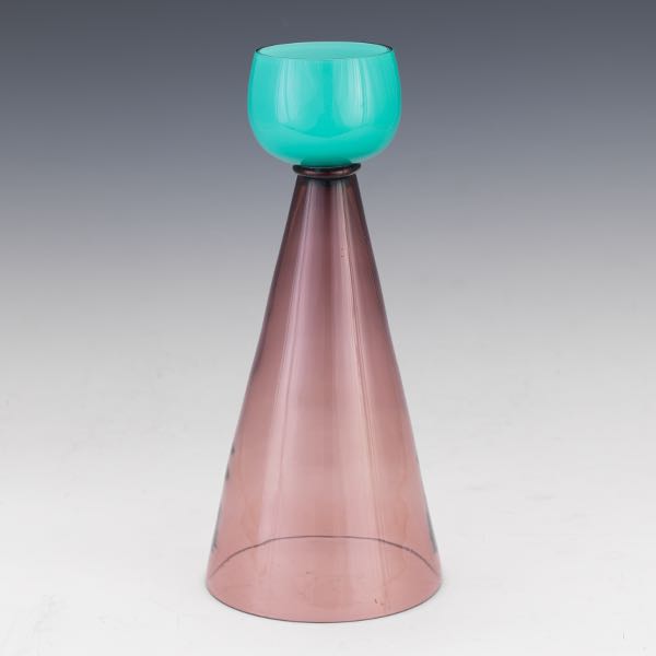 MURANO ART GLASS AMETHYST AND AZURE