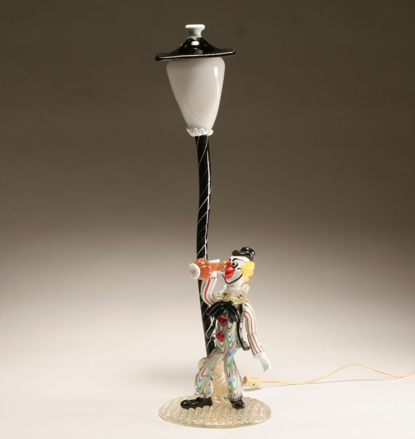 Murano art glass clown figural