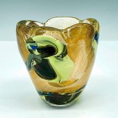 MURANO ART GLASS DEEP BOWL OR
