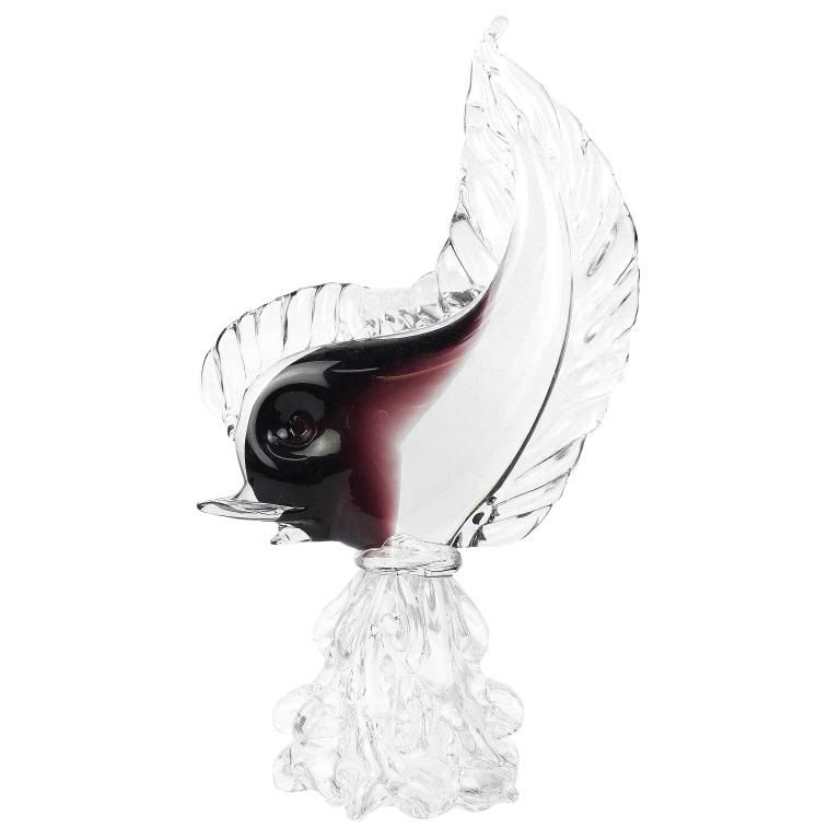 MURANO ART GLASS FISH FIGURINELarge