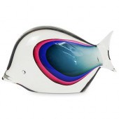 MURANO ART GLASS FISH SCULPTUR