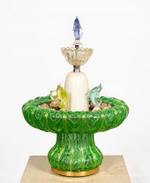 MURANO ART GLASS FLORAL & DOLP