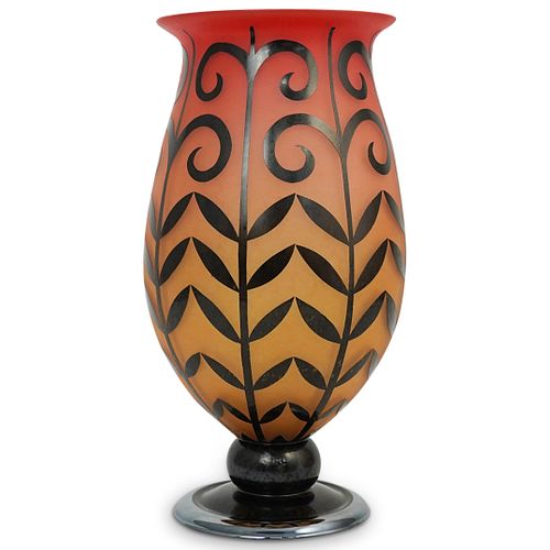 MURANO ART GLASS FOOTED OMBRE
