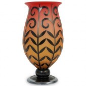 MURANO ART GLASS FOOTED OMBRE