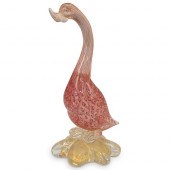 MURANO ART GLASS GOOSE SCULPTU