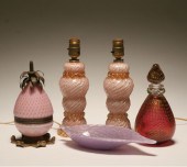 Murano art glass lamps, bottle