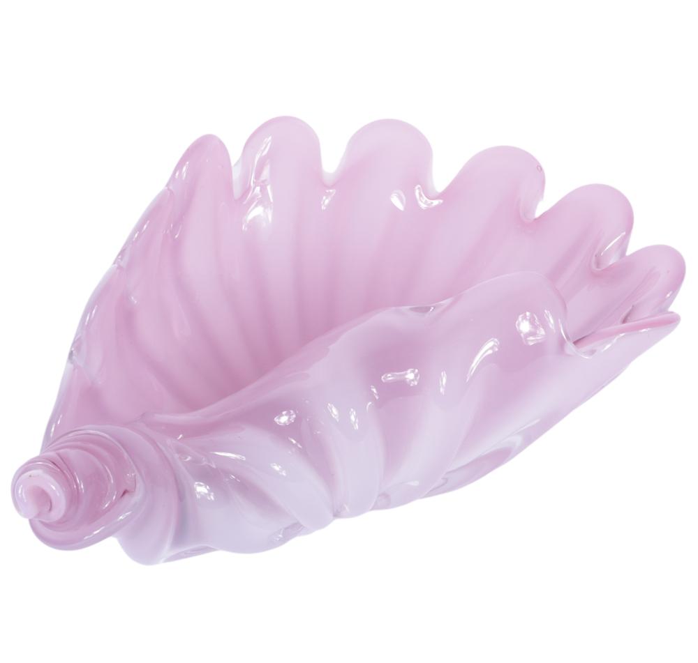MURANO ART GLASS LARGE PINK OPALINE