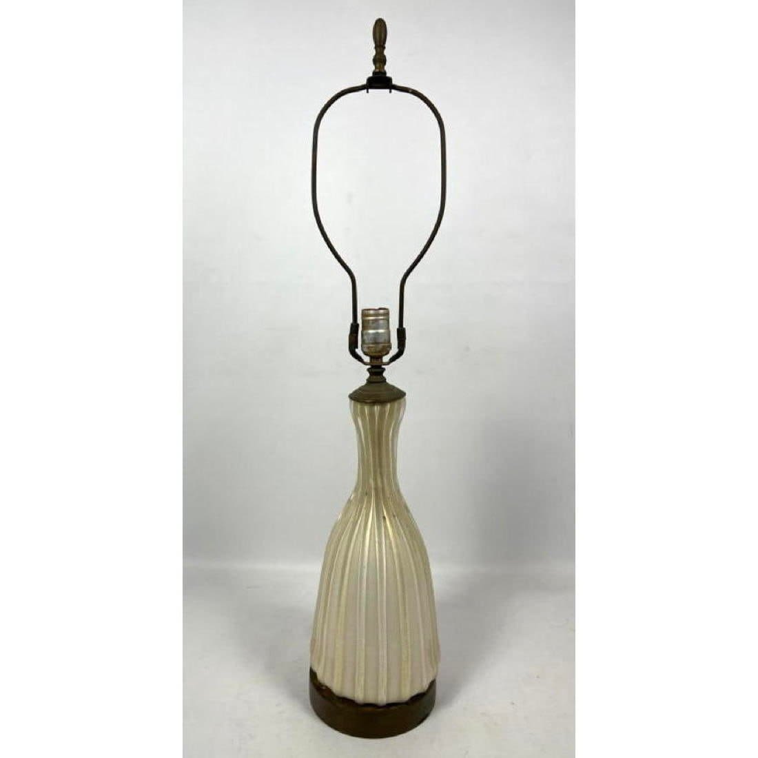 Murano Art Glass Ribbed Bottle Form