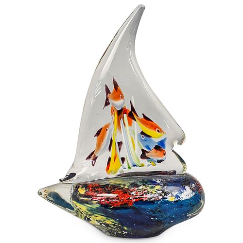 MURANO ART GLASS SAILBOAT