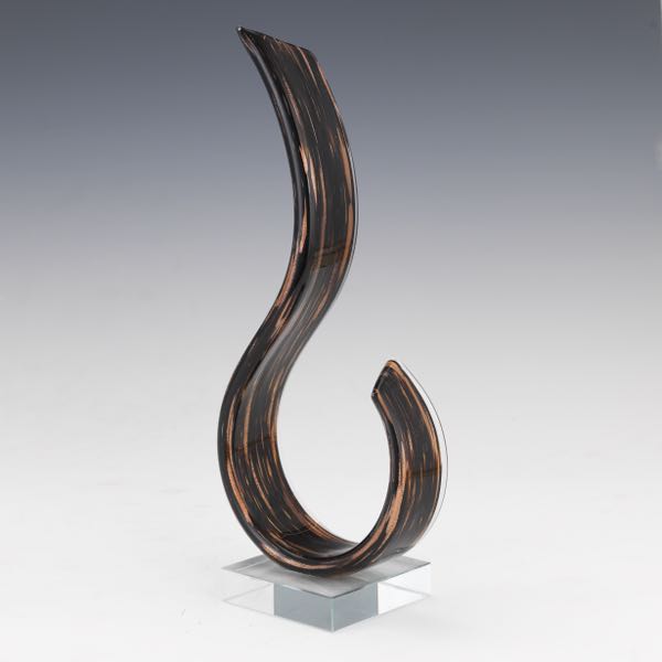 MURANO ART GLASS SCROLL