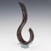 MURANO ART GLASS SCROLL SCULPT
