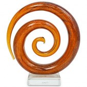 MURANO ART GLASS SWIRL SCULPTU