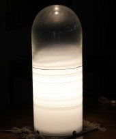 MURANO ART GLASS TABLE LAMP BY