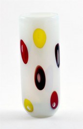 Murano art glass vase probably