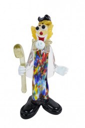 MURANO BLOWN GLASS CLOWNCondit