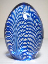 Murano Cenedese blue art glass