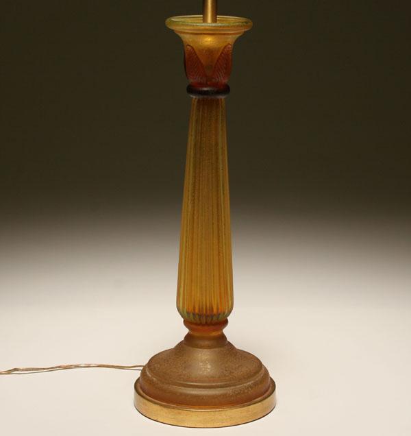 Murano Corroso glass table lamp,