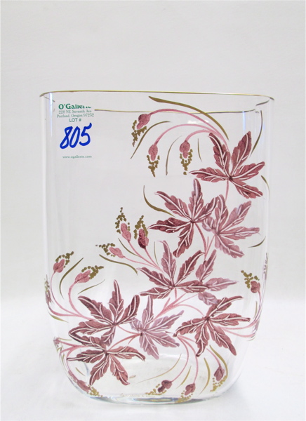 MURANO CRYSTAL ART GLASS VASE.