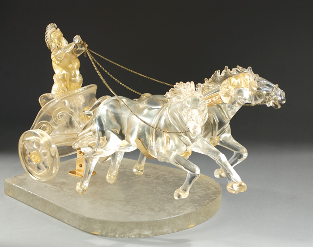MURANO CRYSTAL ROMAN CHARIOT