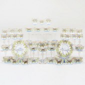 MURANO ENAMELED GLASS TABLE SE