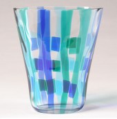 Murano Fasce glass vase. Heavy
