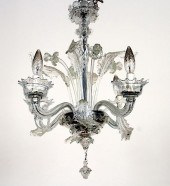 MURANO FOUR ARM CRYSTAL CHANDE