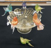 MURANO GLASS BIRD BATH-FORM CE