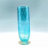 MURANO GLASS, BLUE BUBBLE WITH