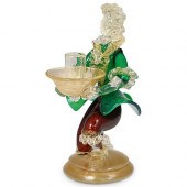 MURANO GLASS CANDLE HOLDER FIG