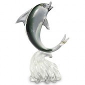 MURANO GLASS DOLPHIN FIGURINED