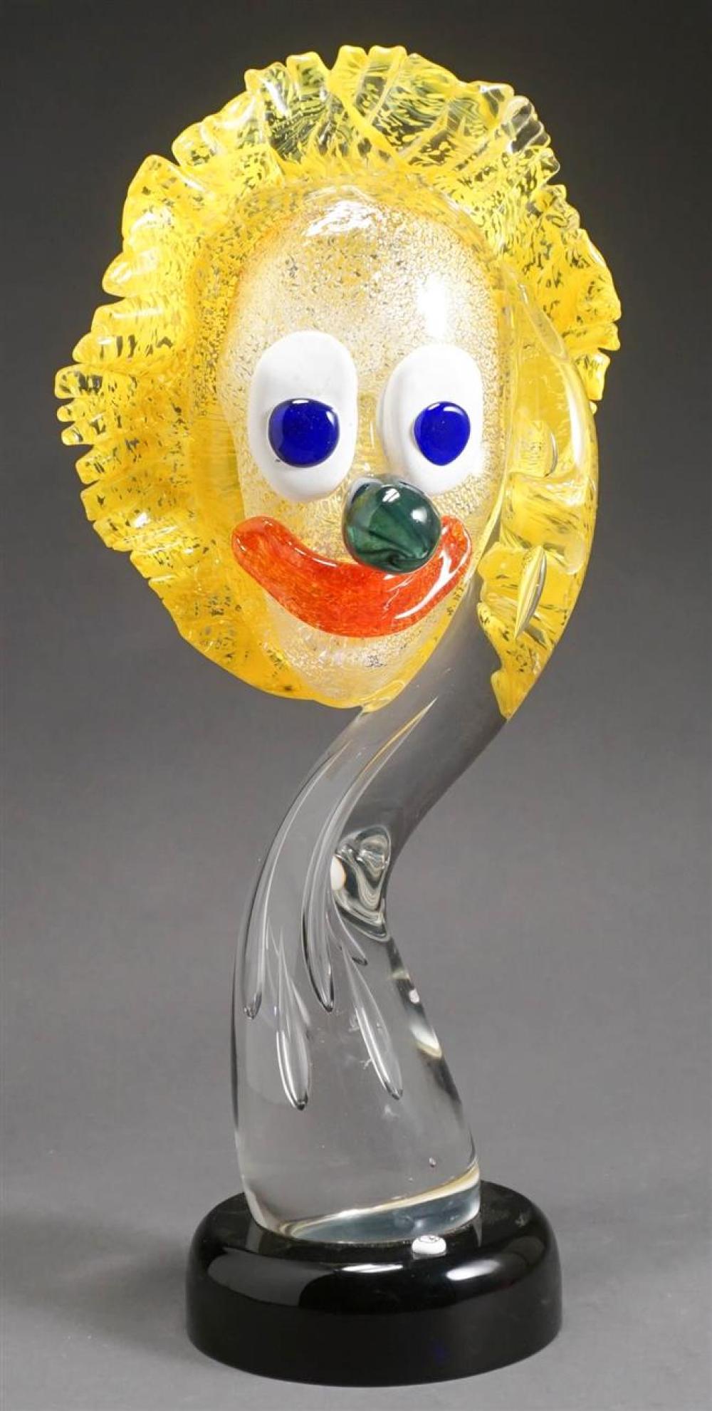 MURANO GLASS FIGURE OF A CLOWN,
